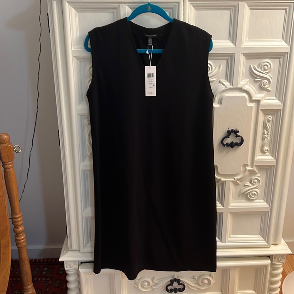 Eileen Fischer New with Tags Black Dress petite medium